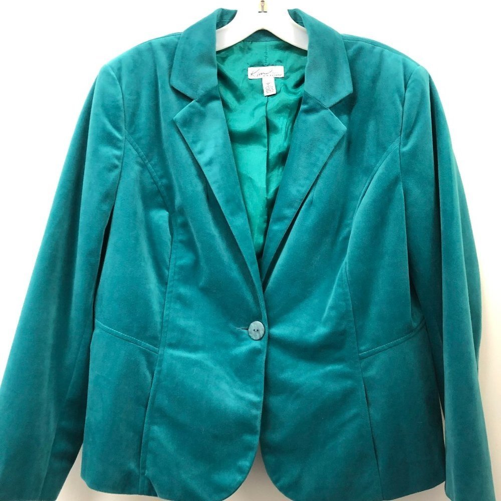 Kim Rogers Blur Single Button Career Blazer